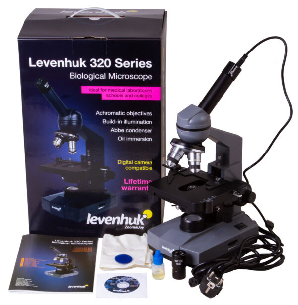 Микроскоп цифровой Levenhuk D320L BASE, 3 Мпикс, монокулярный — изображение 2