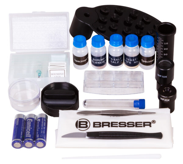 Микроскоп Bresser Junior Biolux SEL 40–1600x, фиолетовый — изображение 4