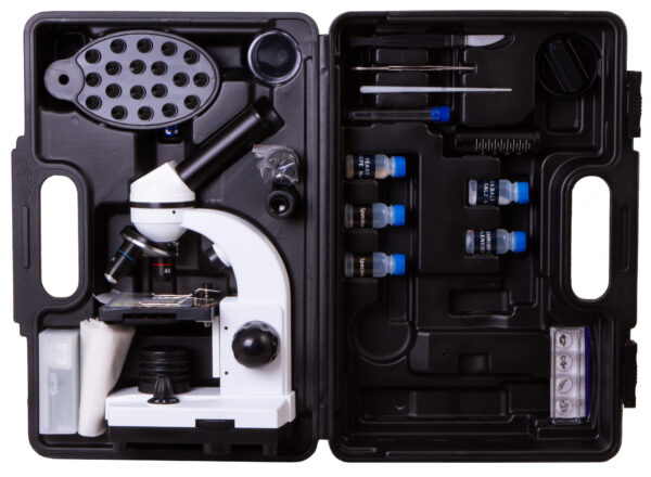 Микроскоп Bresser Junior Biolux SEL 40–1600x, белый, в кейсе — изображение 4