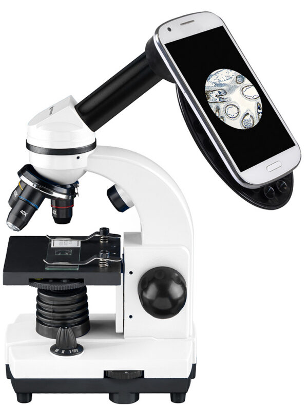 Микроскоп Bresser Junior Biolux SEL 40–1600x, белый, в кейсе — изображение 3