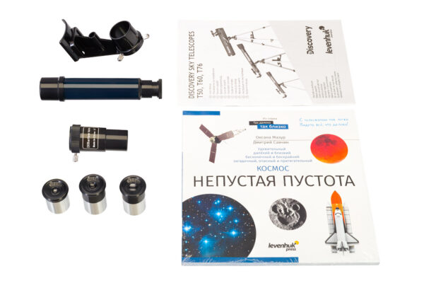Телескоп Levenhuk Discovery Sky T76 с книгой — изображение 3